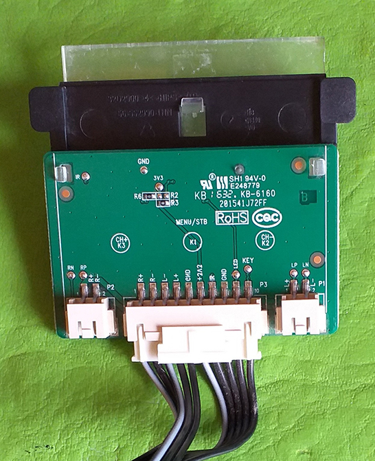 Botonera SH1 94v-0 E248779 Tv Hitachi Cdh-le32smart10 (c/flex)